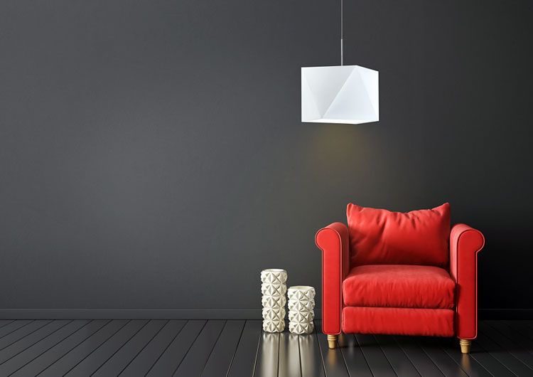Regulowana lampa wisząca LED R836-Renzo z abażurem