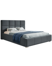 Tapicerowane łóżko z pojemnikiem 140x200 Campino 3X - 48 kolorów w sklepie Edinos.pl