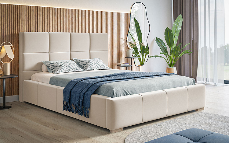 Przykładowa kolorystyka tapicerowanego łóżka Campino