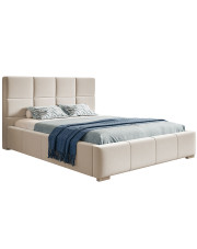 Tapicerowane łóżko z pojemnikiem 200x200 Campino 3X - 36 kolorów