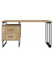 Drewniane biurko z szufladami - Bahama 11X w sklepie Edinos.pl