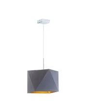 Lampa wisząca glamour z chromowanym stelażem - EX307-Marsylex - 5 kolorów