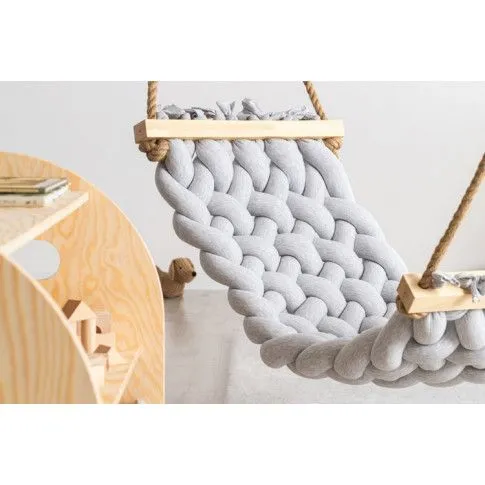 Jasnoszary hamak do pokoju dziecięcego Malis