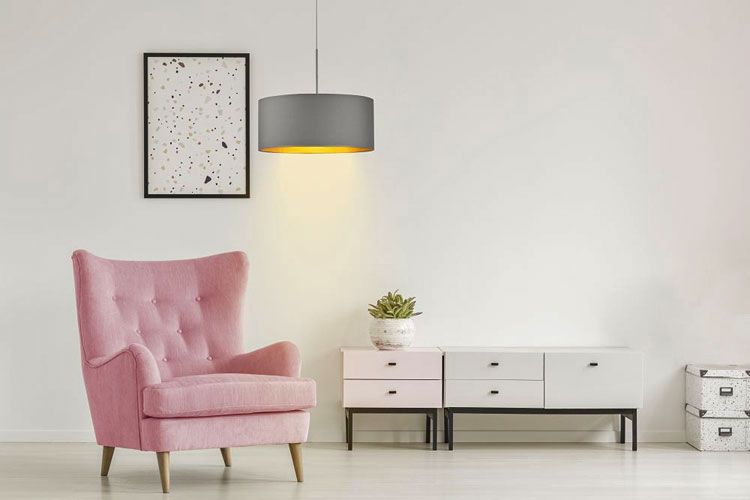 Nowoczesna lampa wisząca C660-Moreli z okrągłym kloszem
