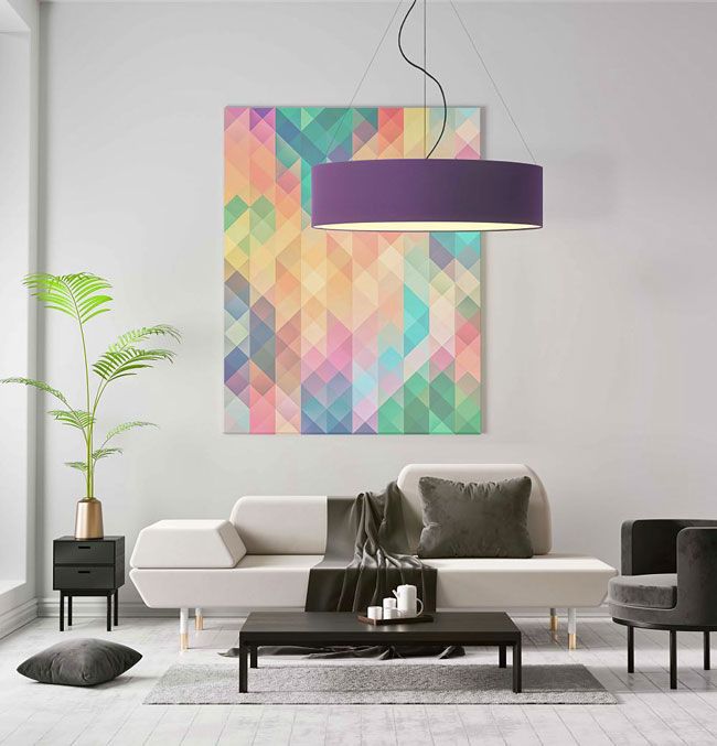 Lampa wisząca V201-Dalina z regulacją wysokości i dużym abażurem