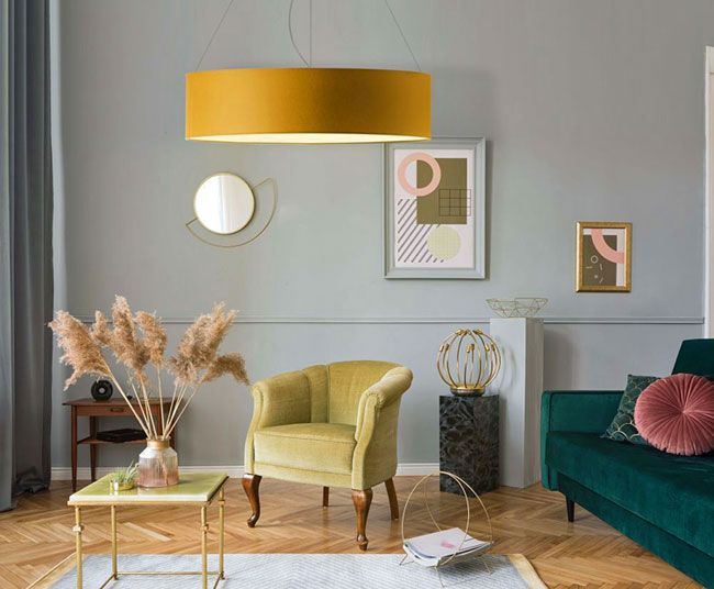 Regulowana lampa wisząca N278-Dalina z okrągłym abażurem