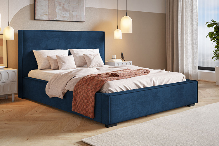 Wybrana kolorystyka tapicerowanego łóżka Eger