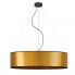 Złota lampa wisząca EX325-Portona z dużym abażurem w stylu glamour