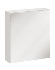Wisząca szafka lazienkowa z lustrem - Malaga 6X Biały w sklepie Edinos.pl