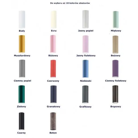 Kolorystyka abażurów lampy wiszącej EX330-Bejrux