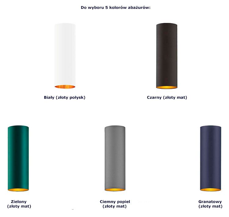 Minimalistyczna lampa wisząca tuba L939-Danila