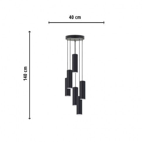 Wymiary lampy wiszącej EX335-Monacas