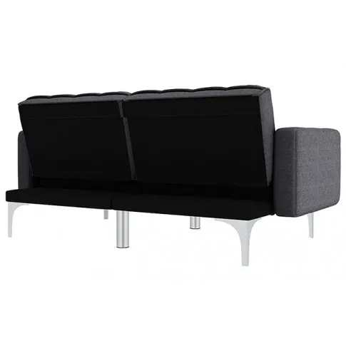 Dwuosobowa rozkładana ciemnoszara sofa Distira 2D