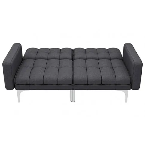 Dwuosobowa rozkładana ciemnoszara sofa Distira 2D