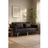 Rozkładana dwuosobowa ciemnoszara sofa   Kvetos 2D
