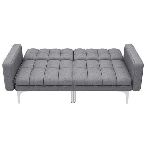 Dwuosobowa rozkładana jasnoszara sofa Distira 2D