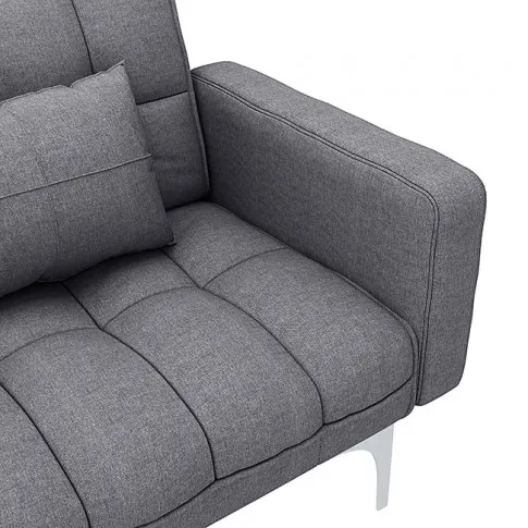 Dwuosobowa rozkładana jasnoszara sofa Distira 2D