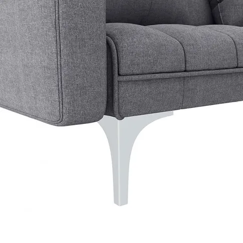 Dwuosobowa rozkładana jasnoszara sofa Distira 2D