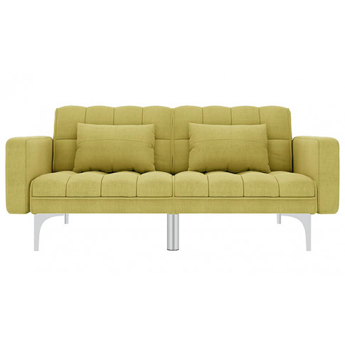 Dwuosobowa rozkładana zielona sofa Distira 2D