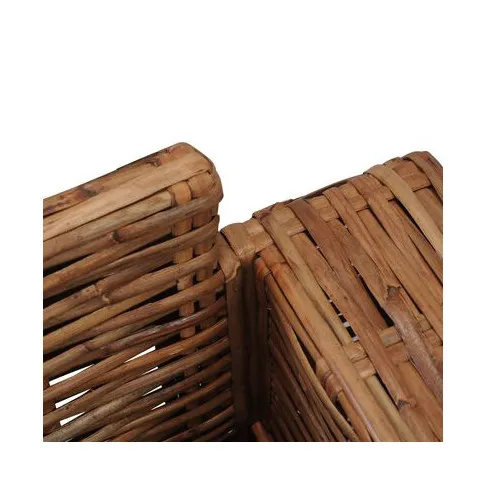 Rattanowe wykończenie brązowego mebla Axel 2X