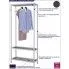Fotografia Wieszak stojący na ubrania Alicante 5X - biały z kategorii Meble na ubrania