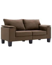 Dwuosobowa brązowa sofa - Ekilore 2Q w sklepie Edinos.pl