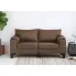 Ekskluzywna dwuosobowa brązowa sofa Ekilore 2Q