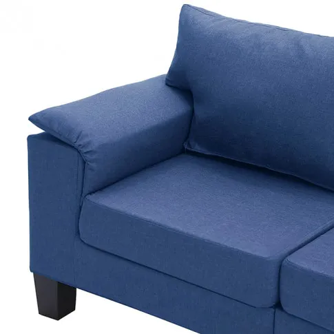 2-osobowa niebieska sofa z podłokietnikami - Ekilore 2Q