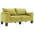2-osobowa zielona sofa z podłokietnikami - Ekilore 2Q