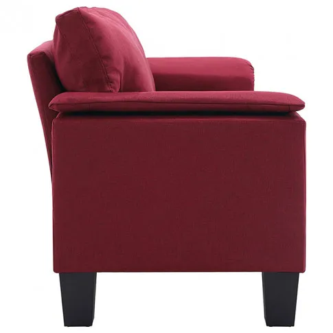 Ekskluzywna dwuosobowa czerwona sofa Ekilore 2Q