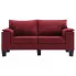 Ekskluzywna dwuosobowa czerwona sofa Ekilore 2Q