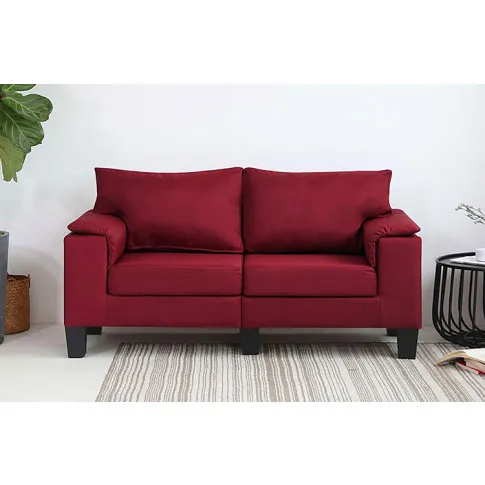 Ekskluzywna dwuosobowa czerwona sofa Ekilore 2Q