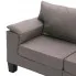 Ekskluzywna dwuosobowa taupe sofa Ekilore 2Q