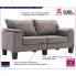 Ekskluzywna dwuosobowa taupe sofa Ekilore 2Q