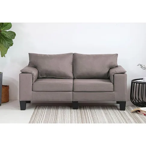 Ekskluzywna dwuosobowa taupe sofa Ekilore 2Q