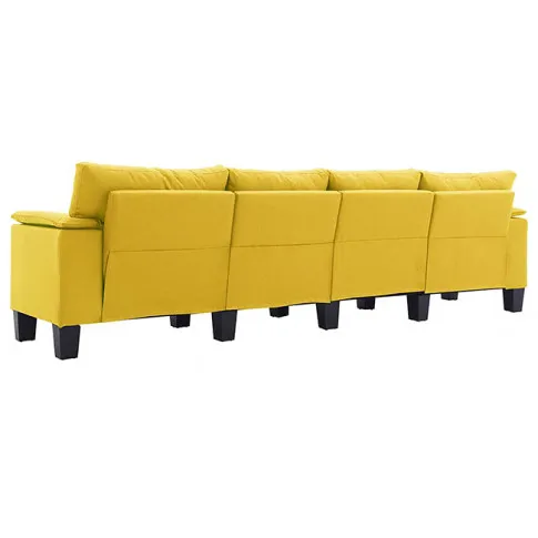 Ekskluzywna 4-osobowa żółta sofa Ekilore 4Q