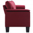 Ekskluzywna 4-osobowa czerwona sofa Ekilore 4Q