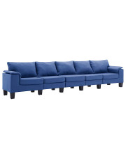 Pięcioosobowa ekskluzywna niebieska sofa - Ekilore 5Q w sklepie Edinos.pl