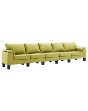 Pięcioosobowa ekskluzywna zielona sofa - Ekilore 5Q w sklepie Edinos.pl