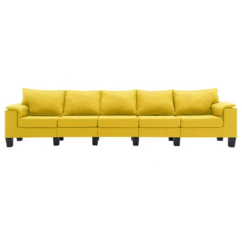 Ekskluzywna 5-osobowa żółta sofa Ekilore 5Q