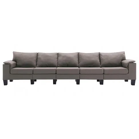 Ekskluzywna 5-osobowa taupe sofa Ekilore 5Q