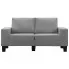 Ponadczasowa dwuosobowa sofa jasnoszara Lurra 2Q