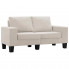 2-osobowa sofa kremowa z podłokietnikami - Lurra 2Q
