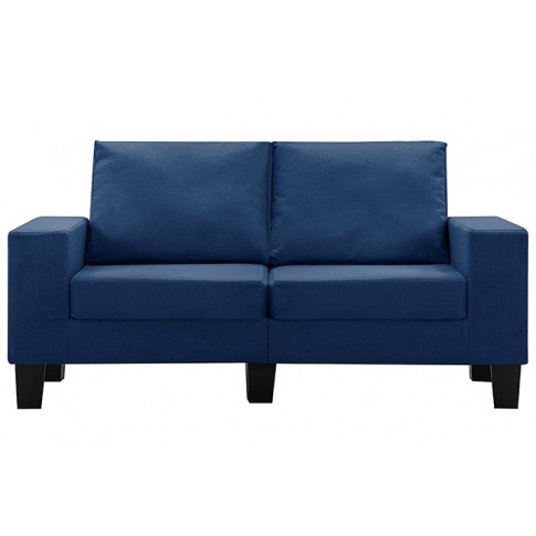 Ponadczasowa dwuosobowa sofa niebieska Lurra 2Q
