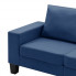 Ponadczasowa dwuosobowa sofa niebieska Lurra 2Q