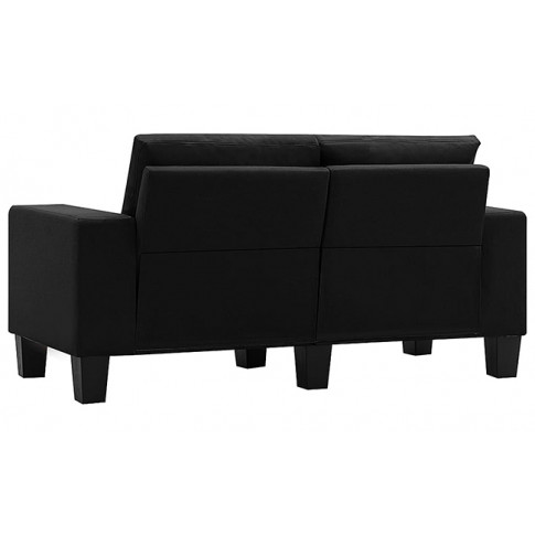 Ponadczasowa dwuosobowa sofa czarna Lurra 2Q