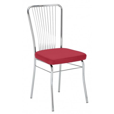 Zdjęcie produktu Krzesło metalowe Neris - czerwone.