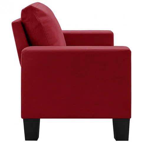 Ponadczasowa dwuosobowa sofa czerwona Lurra 2Q