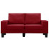 Ponadczasowa dwuosobowa sofa czerwona Lurra 2Q