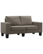 2-osobowa sofa taupe z podłokietnikami - Lurra 2Q w sklepie Edinos.pl